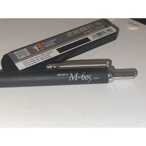 Discontinued Zebra M-605 Mechanical Pencil 0.5mm Black & Chrome finish
